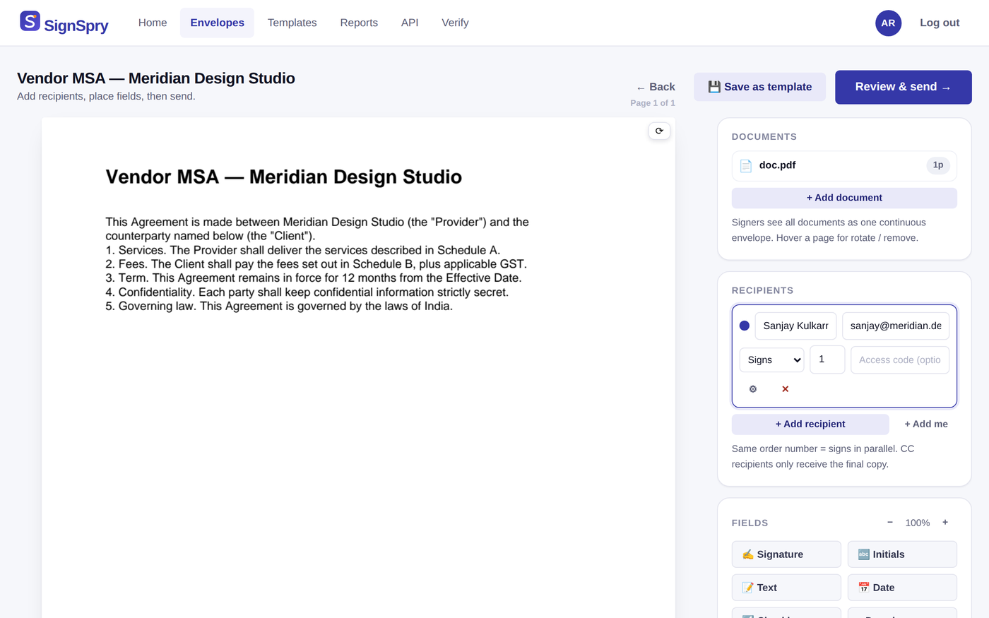SignSpry field placement editor